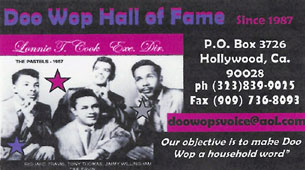 Doo Wop Hall Of Fame